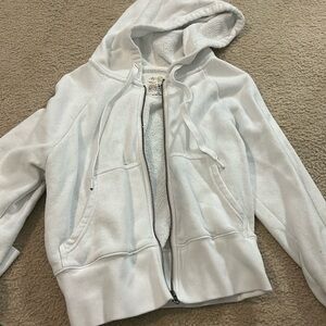 White, Aerie offline full zip, size medium